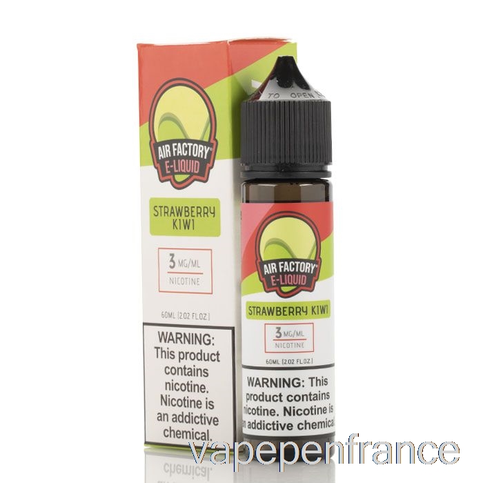 Fraise Kiwi - Usine D'air - Stylo Vape 60 Ml 0 Mg